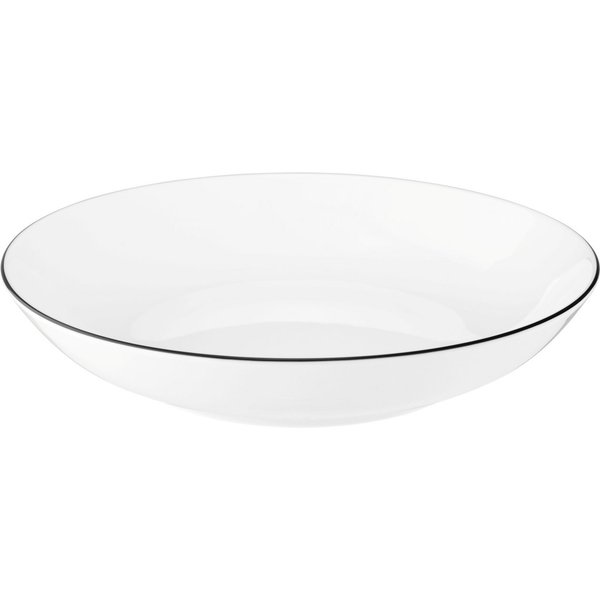 Seltmann Weiden Suppenteller Lido Black Line, (1 St), Teller rund 21 cm