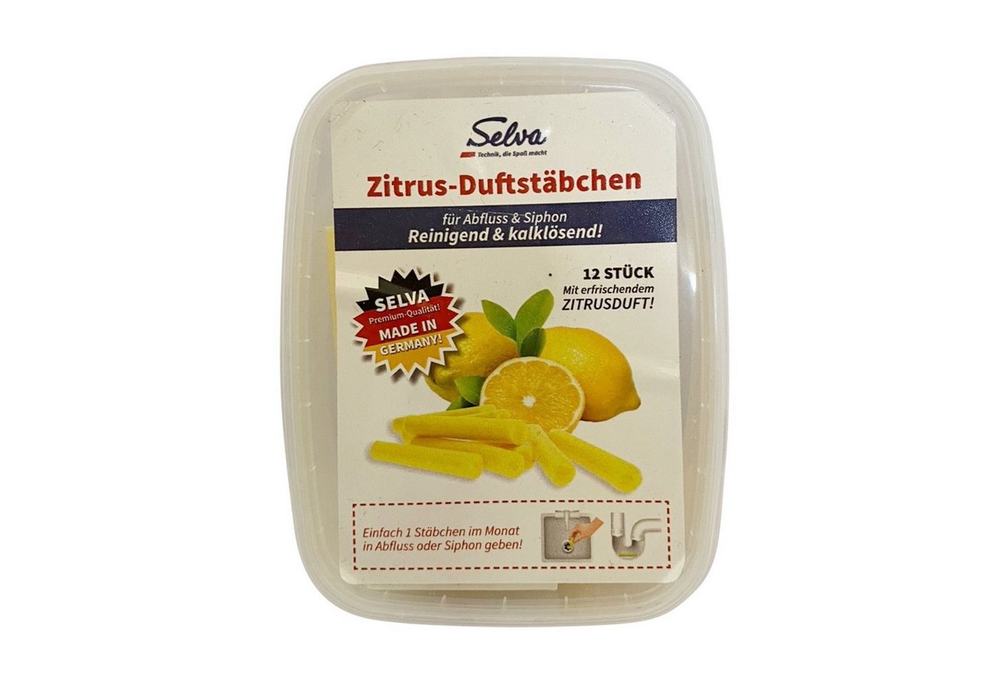 Selva Technik Küchenorganizer-Set SELVA ZITRUS-DUFTSTÄBCHEN - für Abfluss & Siphon – Bild 3 von 4