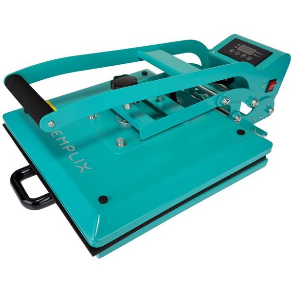Semplix Bügelmaschine - Transferpresse 38x38 Clamshell Textildruck LCD Touch Heißpresse, 1400 W