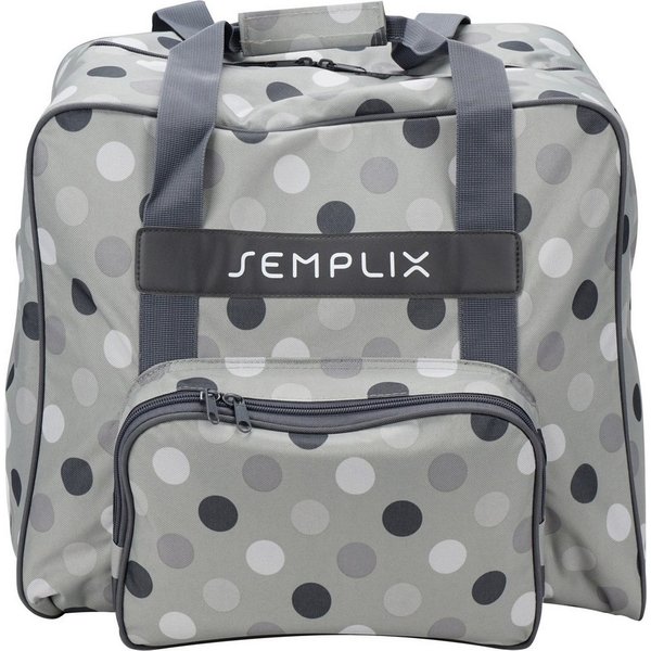 Semplix Nähmaschinentasche Overlock-/Coverlock Maschinentasche Polka Dots