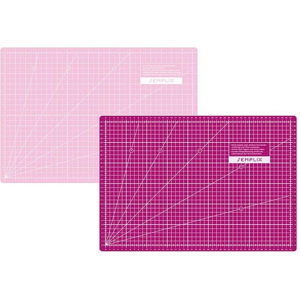 Semplix Schneideunterlage - Schneidematte beere-rosa