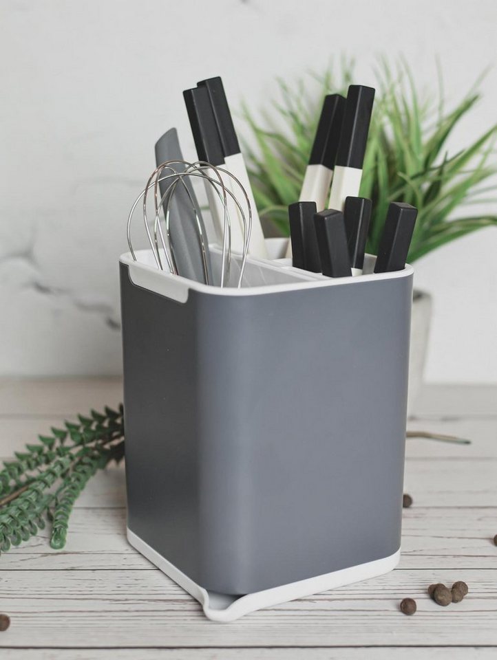 Sendez Besteckhalter Utensilienhalter Küchenutensilienhalter, (2-tlg) – Bild 5 von 5