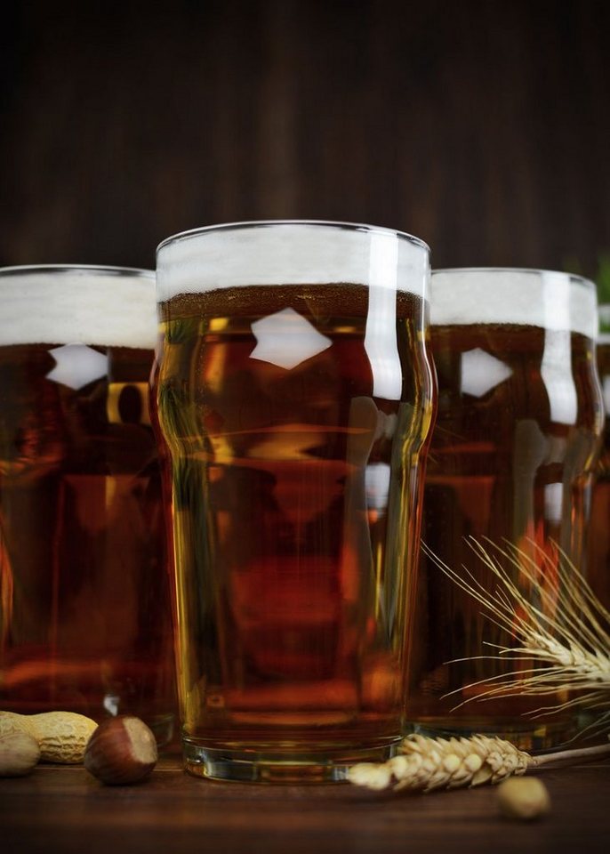 Sendez Bierglas 6 Pintgläser 0,5L Biergläser Pint Glas Trinkgläser Saftgläser, 6-tlg., Glas – Bild 3 von 5