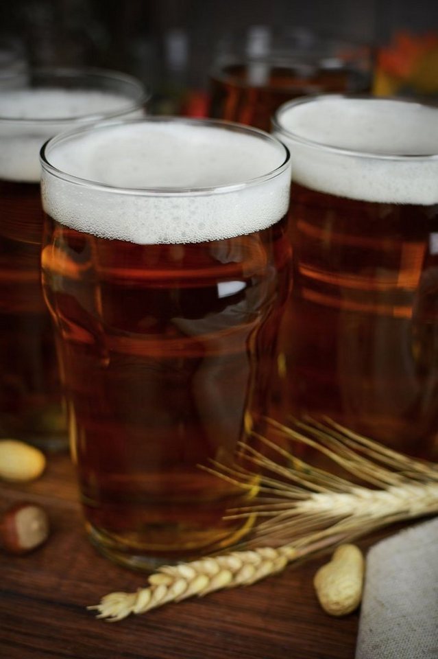 Sendez Bierglas 6 Pintgläser 0,5L Biergläser Pint Glas Trinkgläser Saftgläser, 6-tlg., Glas – Bild 4 von 5