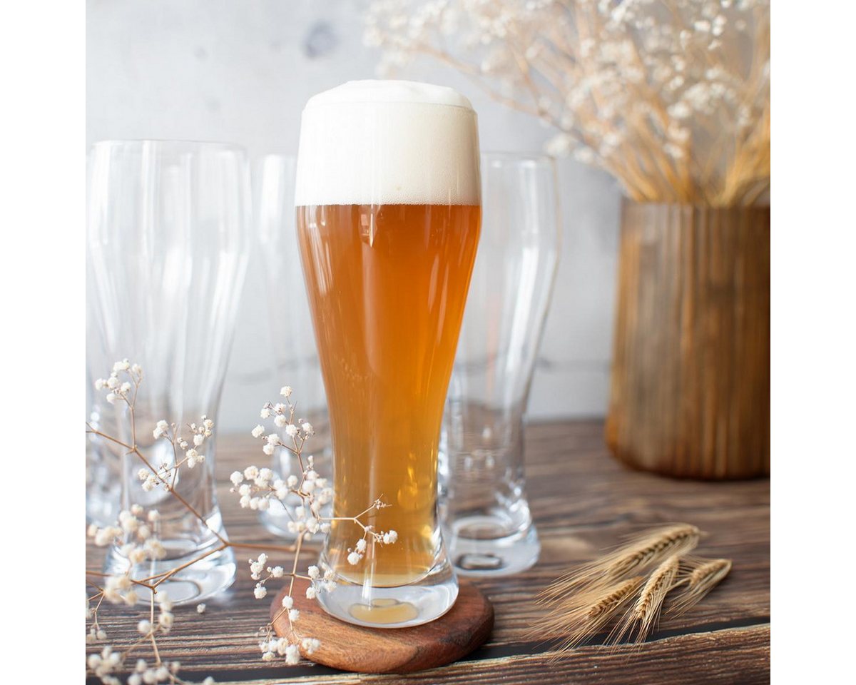 Sendez Bierglas 6 Weizengläser 0,5L Biergläser Weissbierglas Weizenbierglas, 6-tlg., Glas – Bild 2 von 4