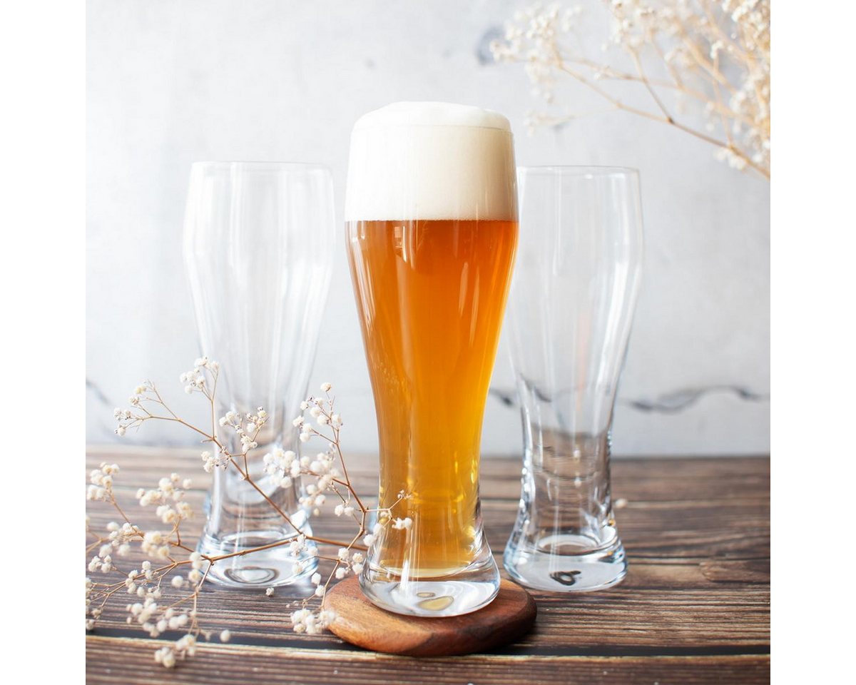 Sendez Bierglas 6 Weizengläser 0,5L Biergläser Weissbierglas Weizenbierglas, 6-tlg., Glas – Bild 3 von 4