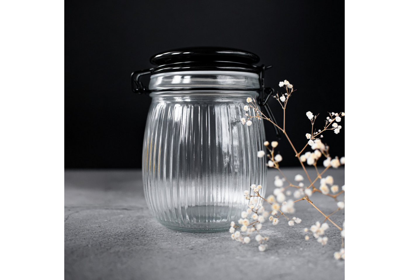 Sendez Einmachglas 6 Einmachgläser 720ml mit Keramikdeckel Vorratsgläser Vorratsgefäß, Glas, (6-tlg) – Bild 4 von 5
