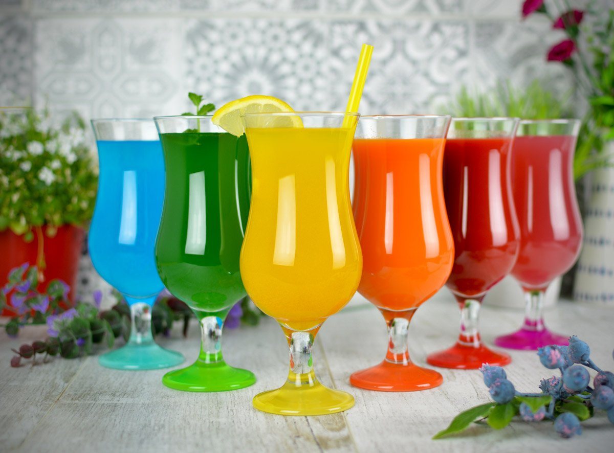 Sendez Gläser-Set 6 Cocktailgläser Mix Farbe 480ml Cocktailglas Longdrinkgläser, 6-tlg., Glas – Bild 3 von 5