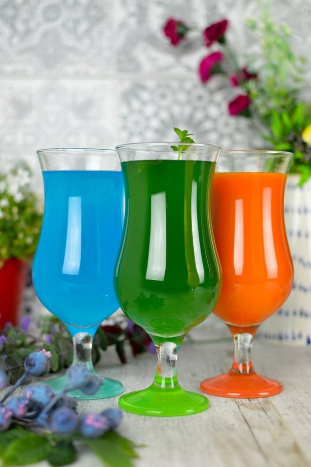 Sendez Gläser-Set 6 Cocktailgläser Mix Farbe 480ml Cocktailglas Longdrinkgläser, 6-tlg., Glas – Bild 4 von 5