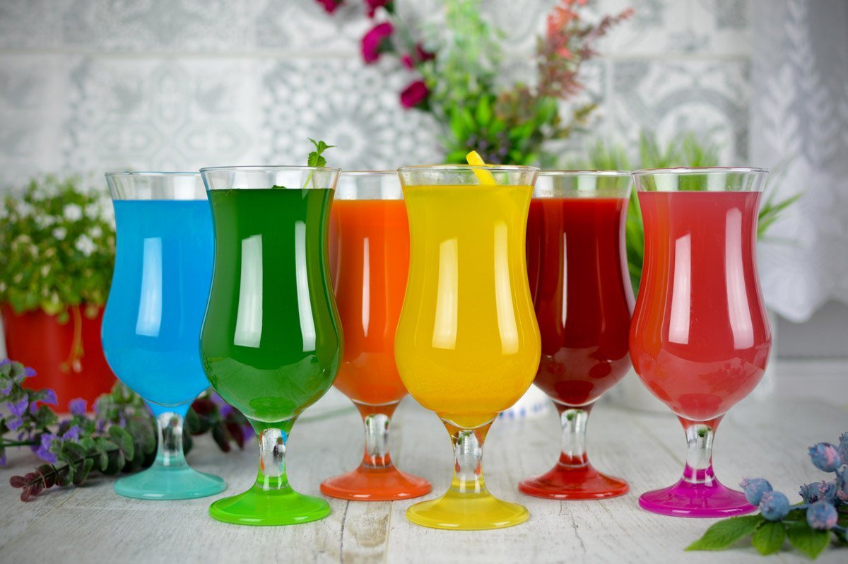 Sendez Gläser-Set 6 Cocktailgläser Mix Farbe 480ml Cocktailglas Longdrinkgläser, 6-tlg., Glas – Bild 5 von 5