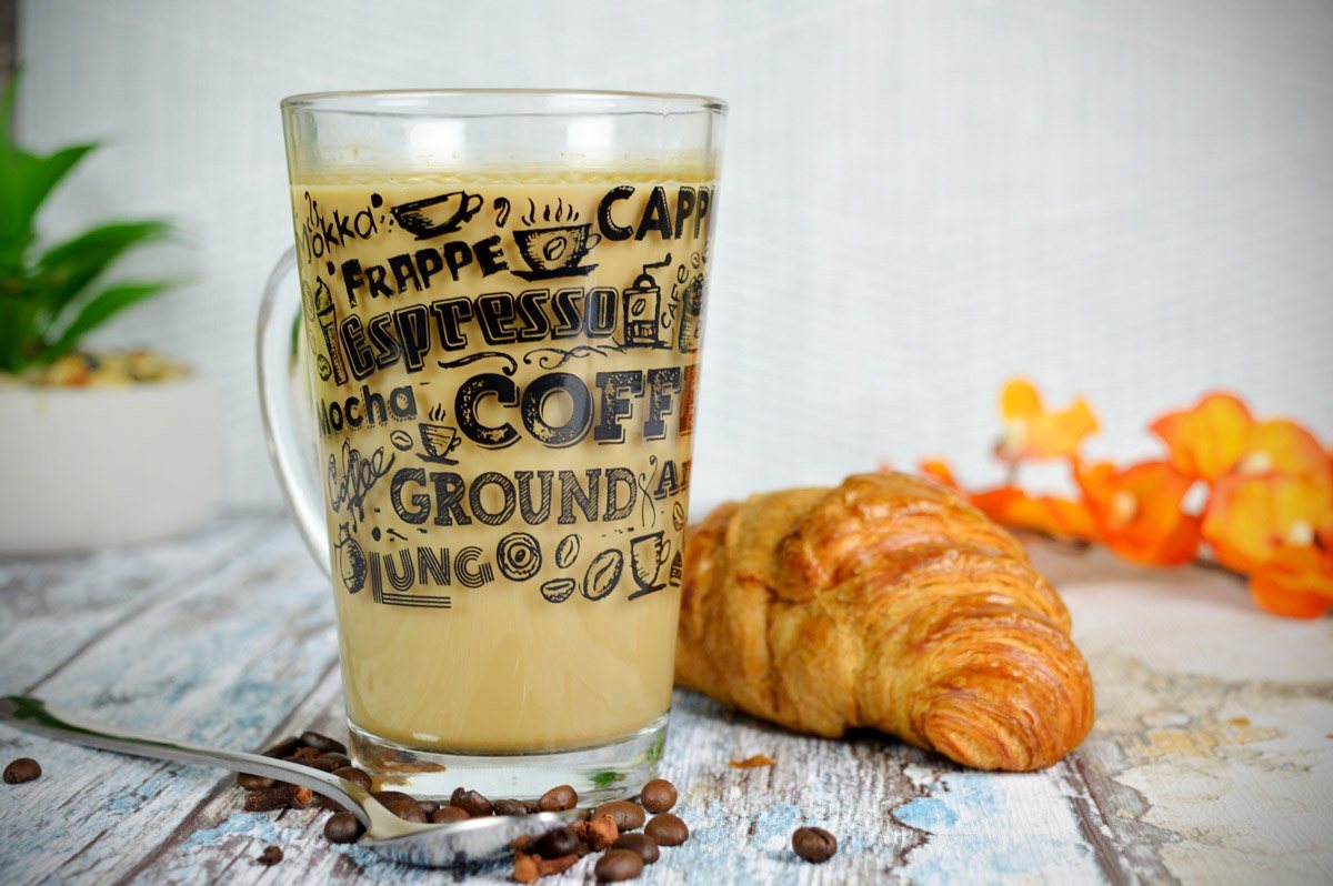 Sendez Gläser-Set 6 Latte Macchiato Gläser 300ml mit Kaffee-Aufdruck, 6-tlg., Glas – Bild 3 von 5