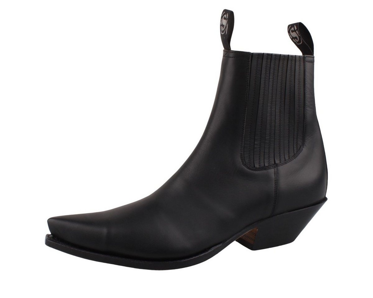 Sendra Boots 1692-Pull Oil Negro Stiefelette Western-Kurzstiefel mit rahmengenähter Ledersohle – Bild 3 von 5