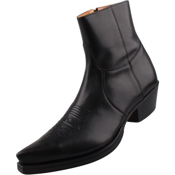 Sendra Boots 7826-Pull Oil Negro Stiefelette Leder-Kurzstiefel mit rahmengenähter Ledersohle