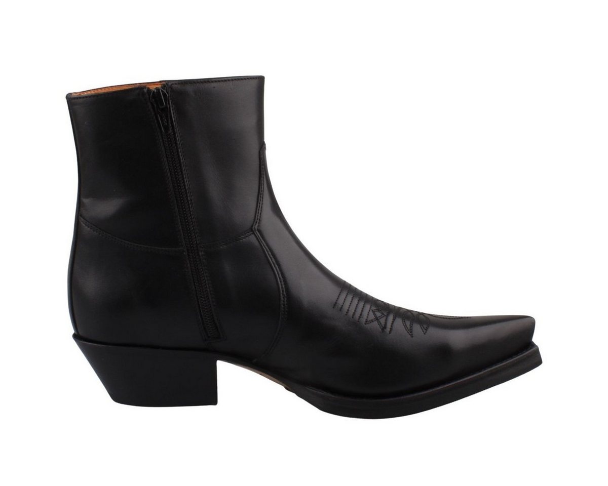 Sendra Boots 7826-Pull Oil Negro Stiefelette Leder-Kurzstiefel mit rahmengenähter Ledersohle – Bild 2 von 5