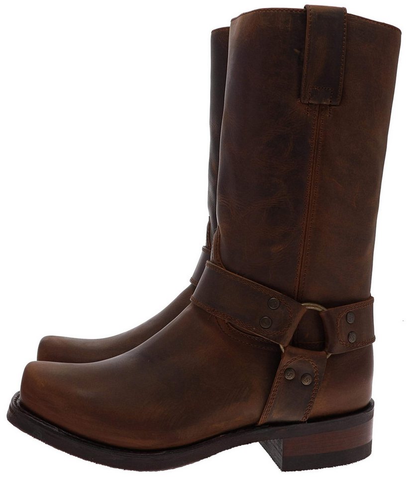Sendra Boots BLUES 9809 Braun Bikerboots Rahmengenäht Unisex Bikerstiefel, Thinsulate Insulation – Bild 2 von 5