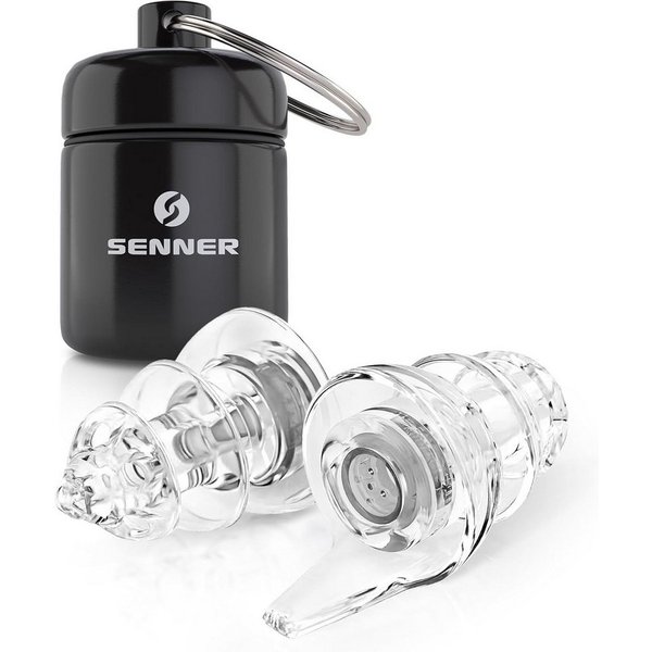 Senner Gehörschutzstöpsel PartyPro, Gehörschutz für Musik & Musiker - 18 dB Lärmreduzierung, Ohrstöpsel für Festivals, Konzerte, Partys und Discos - Party Earpl