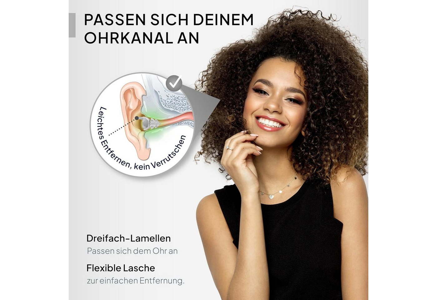 Senner Gehörschutzstöpsel PartyPro, Gehörschutz für Musik & Musiker - 18 dB Lärmreduzierung, Ohrstöpsel für Festivals, Konzerte, Partys und Discos - Party Earpl – Bild 4 von 5