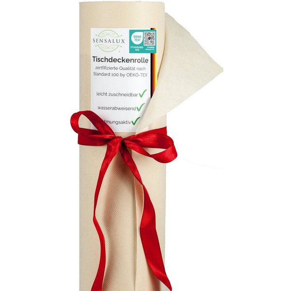 Sensalux Tischdecke Tischdeckenrolle 80g/m², bis zu 45% Recyclat, 0,99m x 10m, Creme