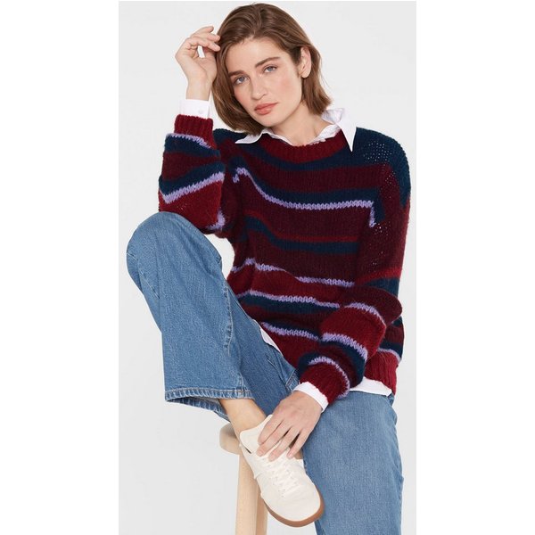 SENSES.THE LABEL Rundhalspullover aus Flauschstrick