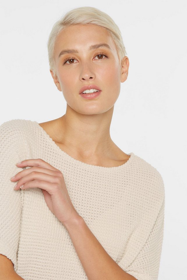 SENSES.THE LABEL Rundhalspullover mit elastischem Saum – Bild 3 von 5