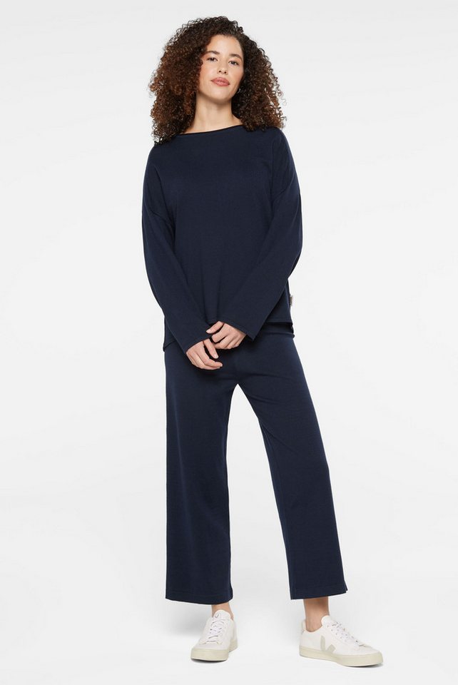 SENSES.THE LABEL Rundhalspullover mit Rollsäumen – Bild 3 von 5