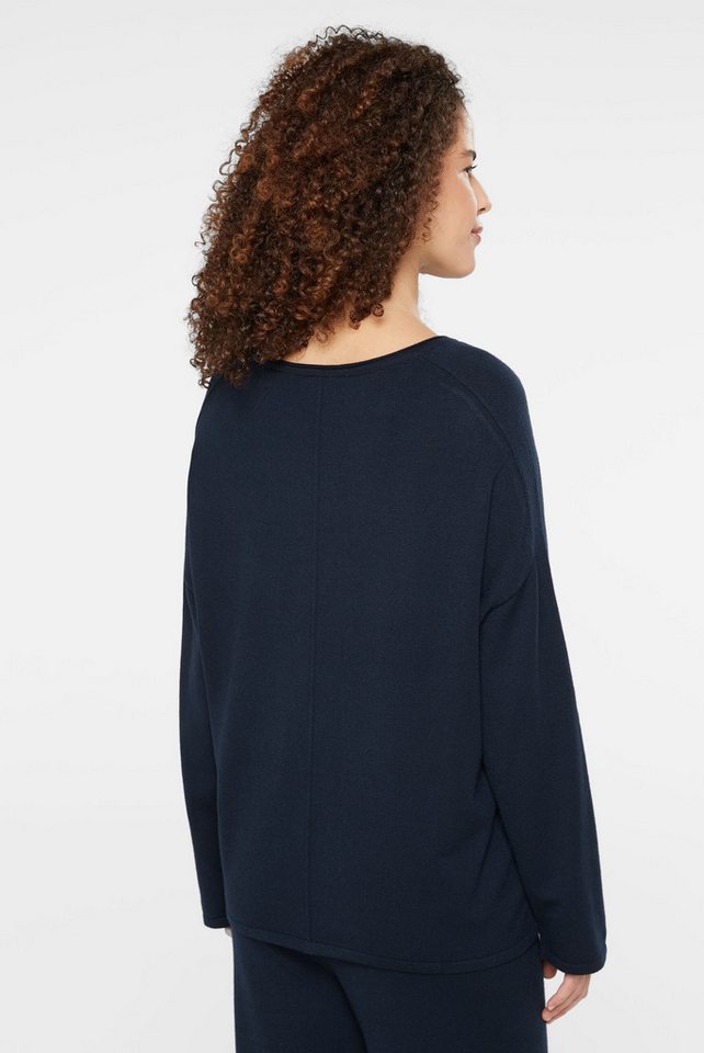 SENSES.THE LABEL Rundhalspullover mit Rollsäumen – Bild 5 von 5