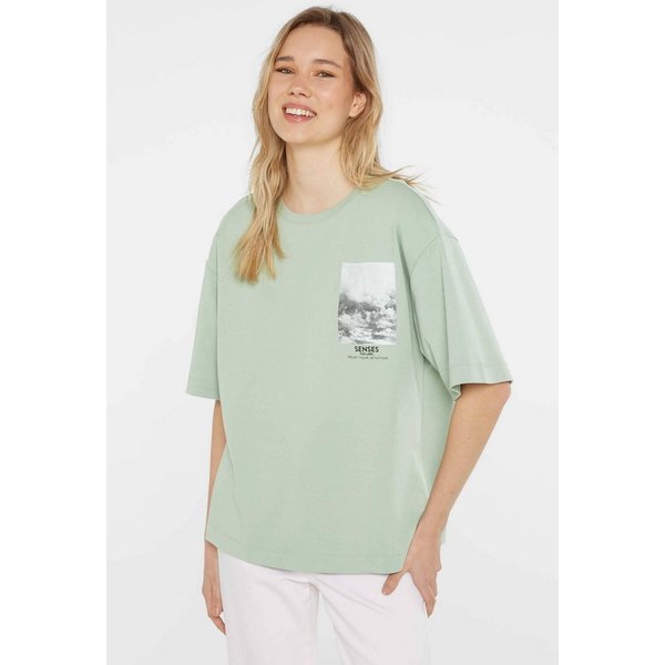 SENSES.THE LABEL Rundhalsshirt aus Baumwolle