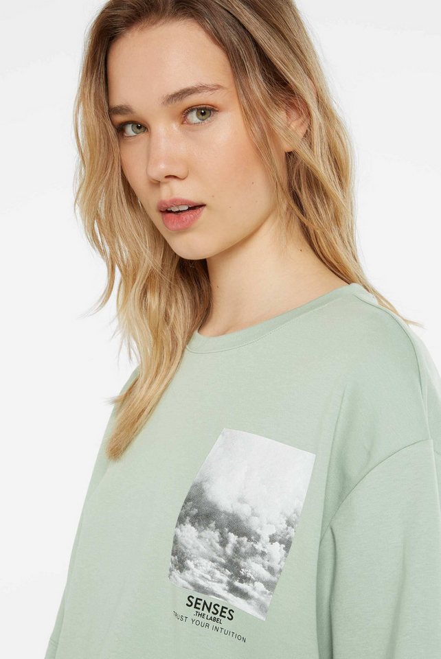 SENSES.THE LABEL Rundhalsshirt aus Baumwolle – Bild 4 von 5