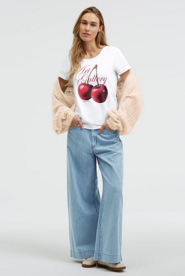 SENSES.THE LABEL Rundhalsshirt mit Baumwolle – Bild 4 von 5