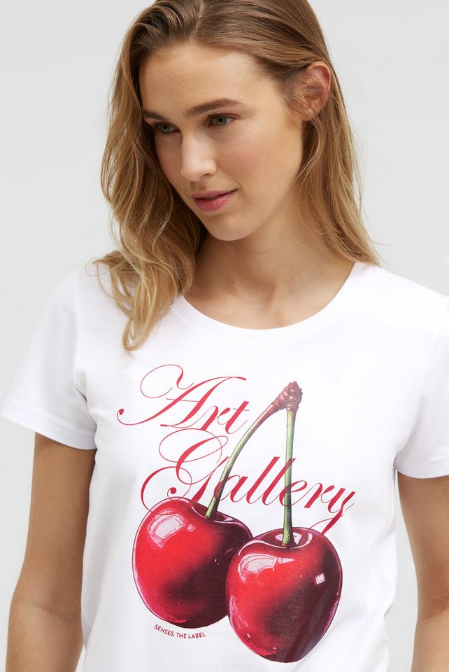 SENSES.THE LABEL Rundhalsshirt mit Baumwolle – Bild 5 von 5