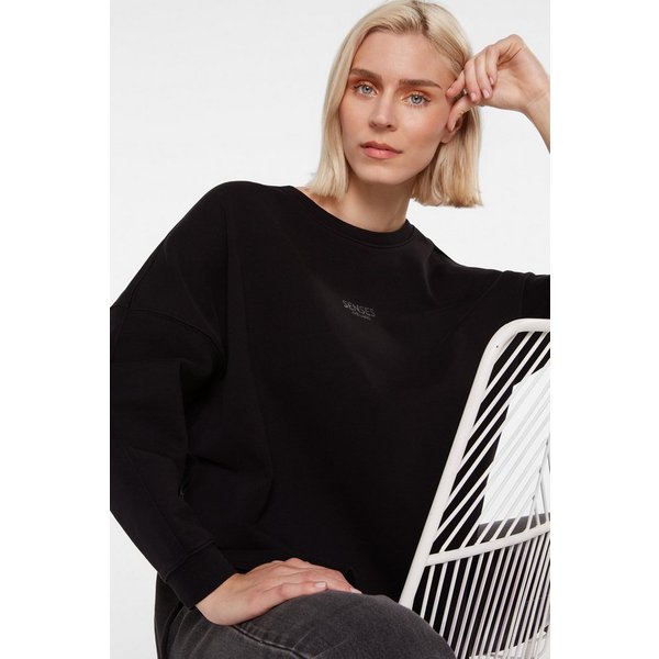 SENSES.THE LABEL Sweater mit Seitenschlitze