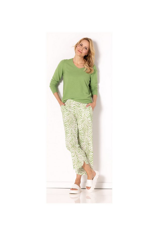 SER V-Ausschnitt-Pullover Pullover Feinstrick mit Struktur W9240200 – Bild 2 von 5