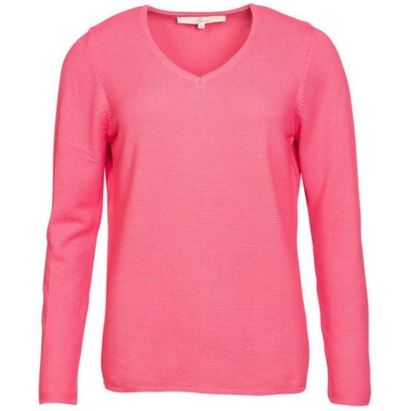 SER V-Ausschnitt-Pullover Pullover Feinstrick mit Struktur W9240200