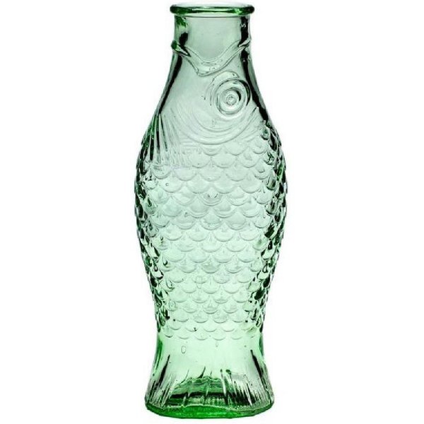 Serax Karaffe Flasche 0,85 l Fish & Fish grün, (1-tlg), Flasche, 0,85 l, Glas, grün