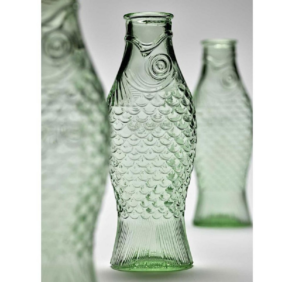 Serax Karaffe Flasche 0,85 l Fish & Fish grün, (1-tlg), Flasche, 0,85 l, Glas, grün – Bild 2 von 4