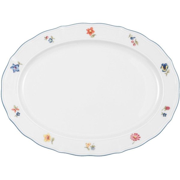 Seltmann Weiden Servierplatte Seltmann Weiden Sonate Nostalgie Servierplatte oval 31x23cm, Porzellan, (Packung)
