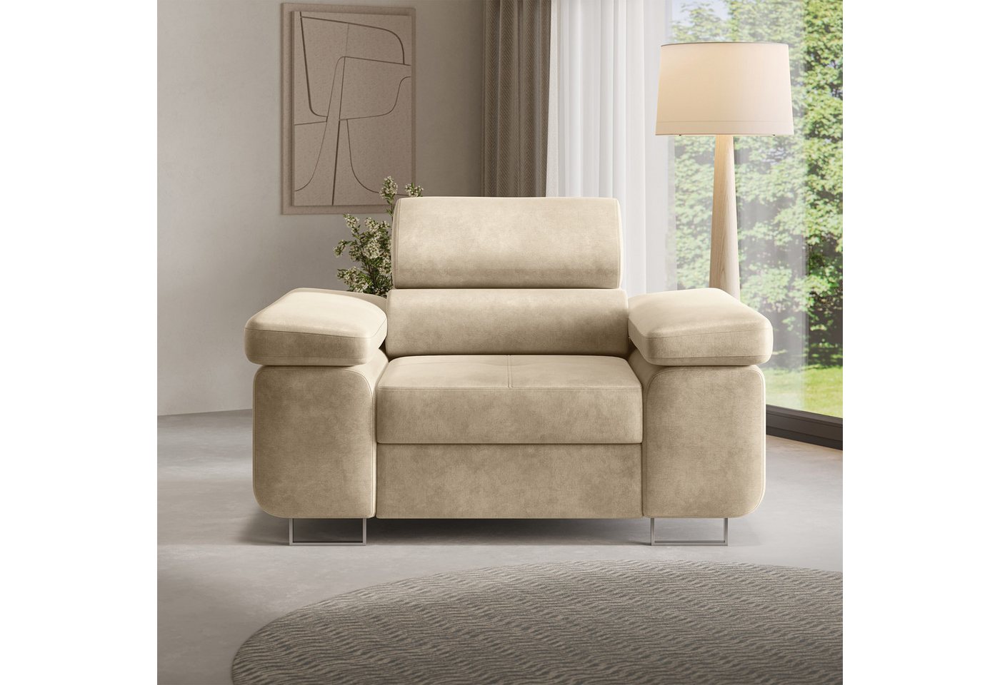 Masseno Sessel Masseno Polstersessel CALVO M, Loungesessel ergonomisch – Bild 4 von 5