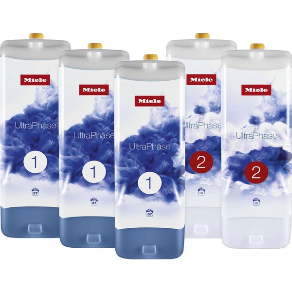 Miele Set 5x Miele UltraPhase, Feinwaschmittel (bestehend aus UltraPhase 1 und 2 - Halbjahresvorrat)