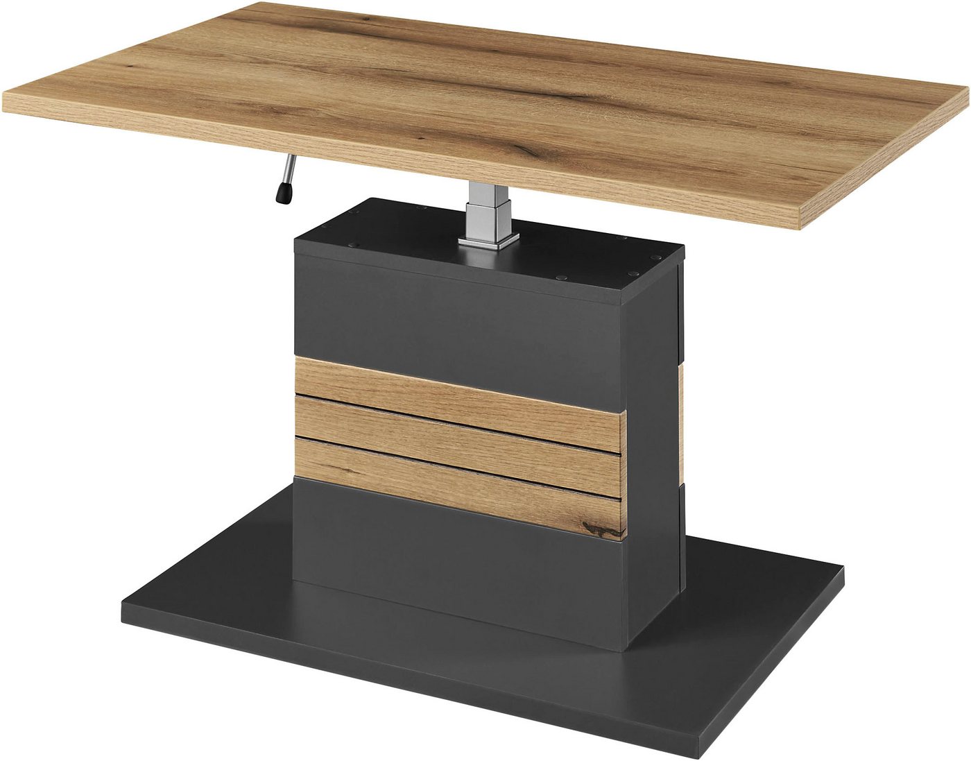 set one by Musterring Couchtisch Quincy (1-St), Stufenlos höhenverstellbar, in 2 Farbvarianten, 95 × 55 cm – Bild 3 von 5