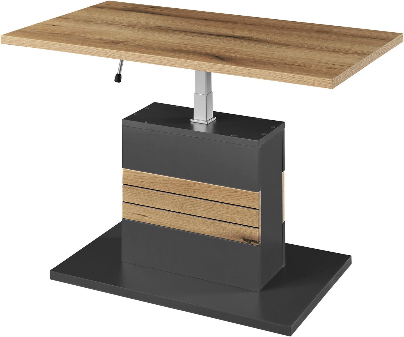 set one by Musterring Couchtisch Quincy (1-St), Stufenlos höhenverstellbar, in 2 Farbvarianten, 95 × 55 cm – Bild 4 von 5