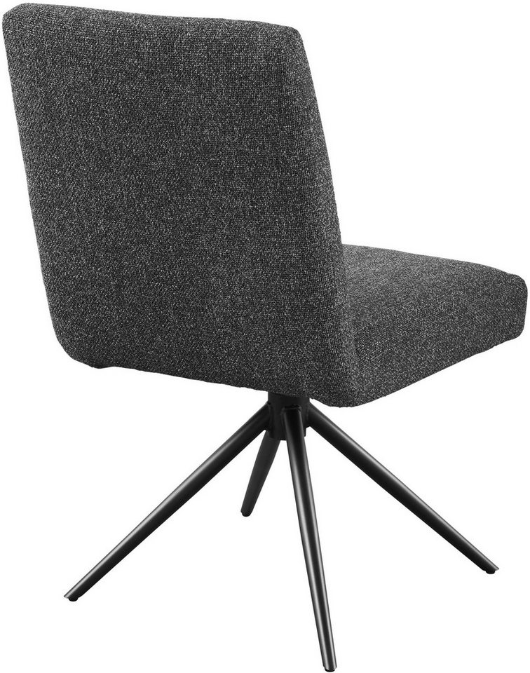 set one by Musterring Esszimmerstuhl Tracy, 2er-Set, Stativgestell schwarz, Sitz aus Webstoff, B52 x T65 cm – Bild 5 von 5
