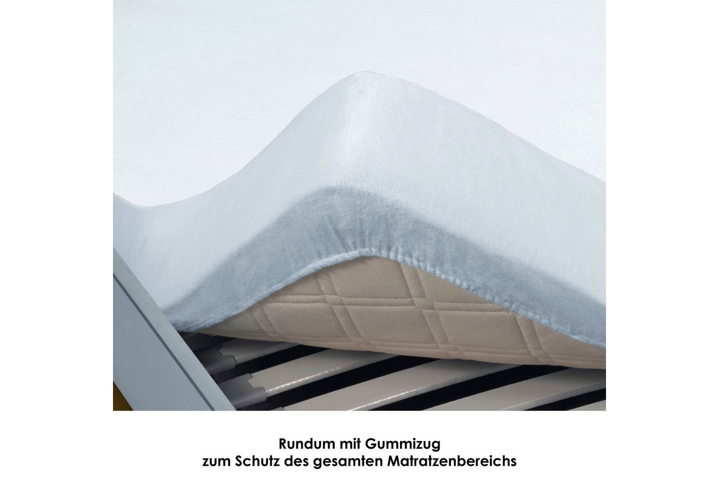 Matratzenauflage Auflage, Allergiker geeignet (Hausstauballergiker) SETEX, Molton-Köper, in 90x200 cm, Feuchtigkeitsabsorbierend – Bild 3 von 5