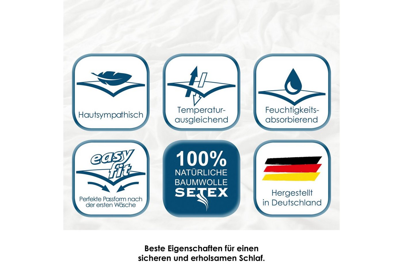 Matratzenauflage Molton Spann, Auflage, Allergiker geeignet (Hausstauballergiker) SETEX, strapazierfähiger Matratzenschutz, 90x200cm, 140x200 & weitere Größen – Bild 3 von 5