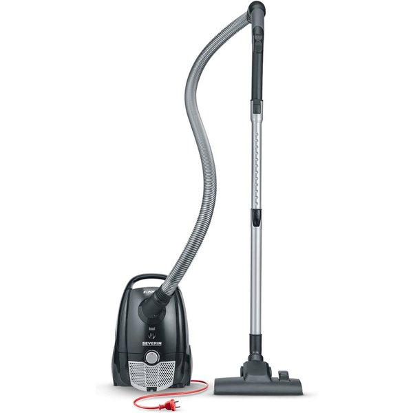 Severin Bodenstaubsauger BC 7030, 750 W, Bodenstaubsauger mit Beutel, Teppich- & Hartböden, 750W, 8m Reichweite