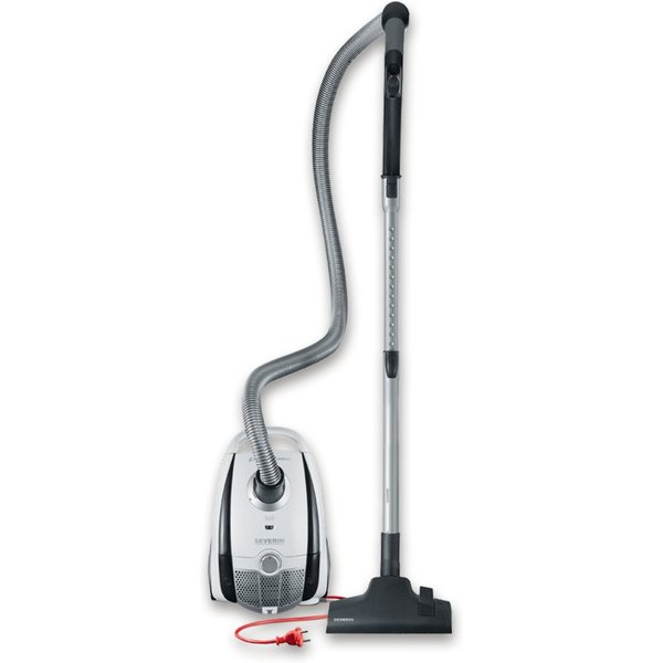 Severin Bodenstaubsauger BC 7035, 750 W, Bodenstaubsauger mit Beutel, Teppich- & Hartböden, 750W, 8m Reichweite