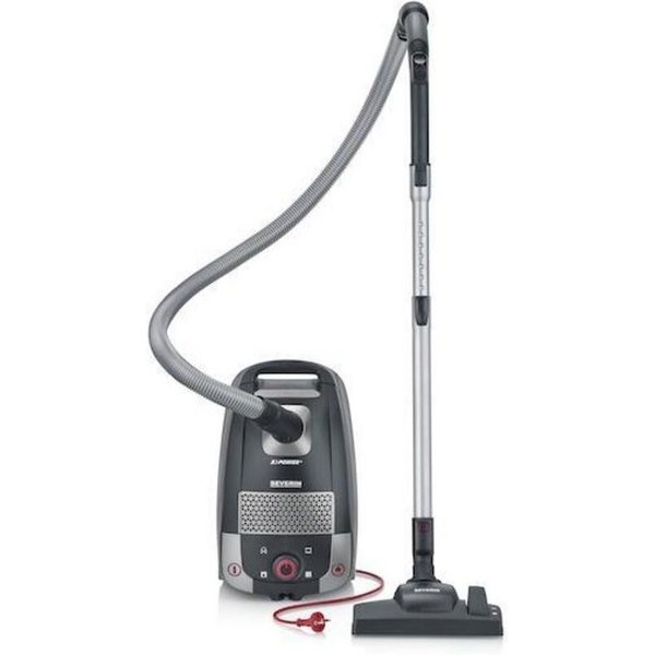 Severin Bodenstaubsauger mit Beutel, 850 W, HEPA 14 Filter, 4L, leise 74 Elektro-Adapter