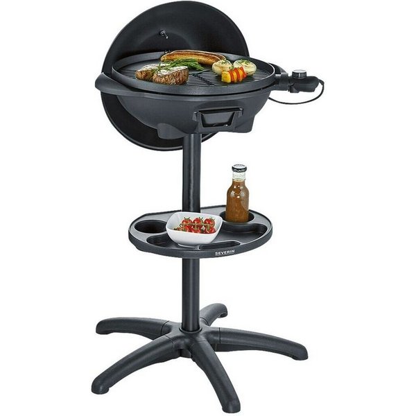 Severin Elektro-Standgrill PG 8541, 2000 W, mit Haube, Ø 41 cm Grillfläche, 2000 W