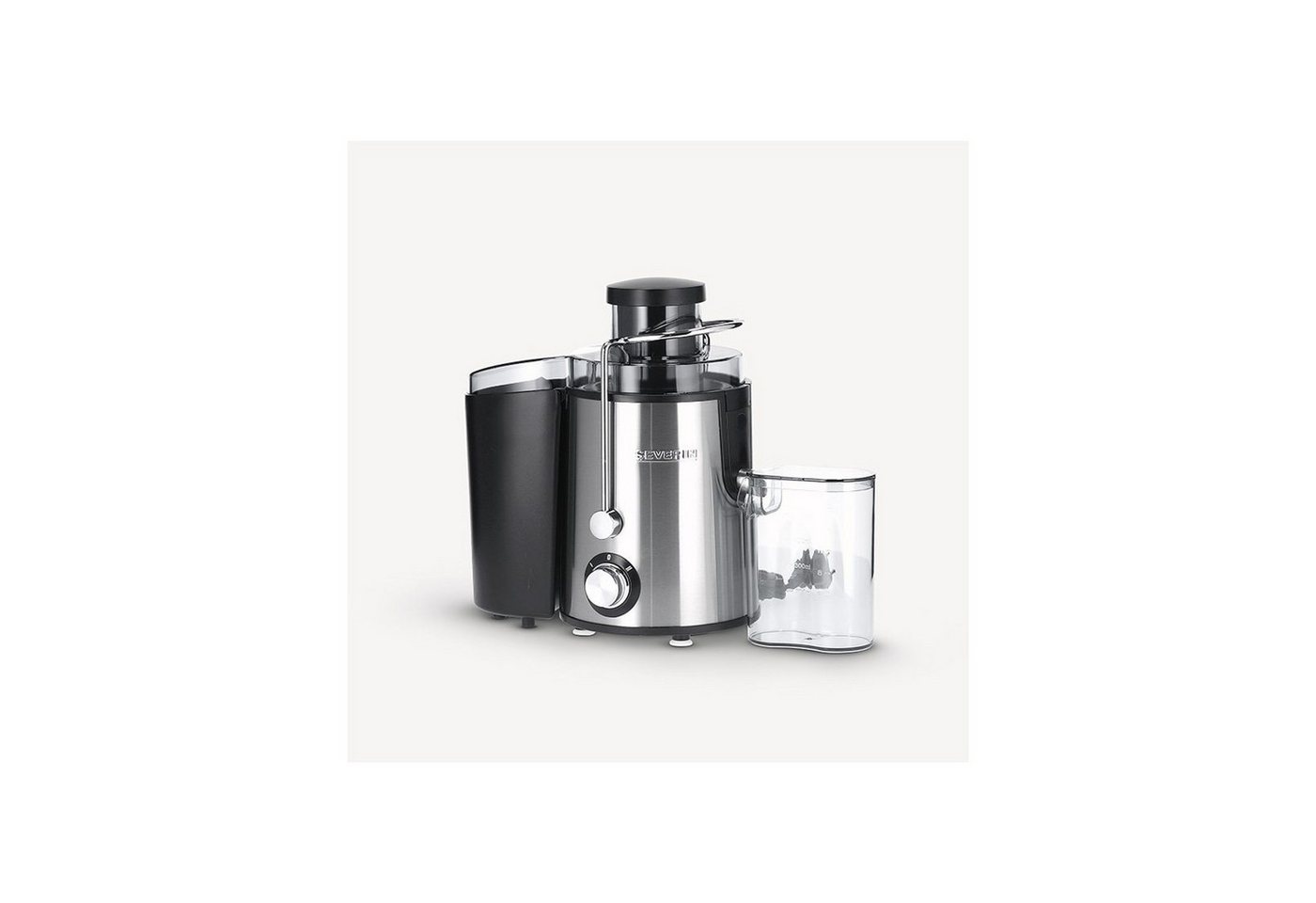Severin Entsafter ES 3566 Entsafter, 400 W, 2 Geschwindigkeitsstufen, Edelstahl-Saftauslauf mit Tropfstopp – Bild 3 von 5