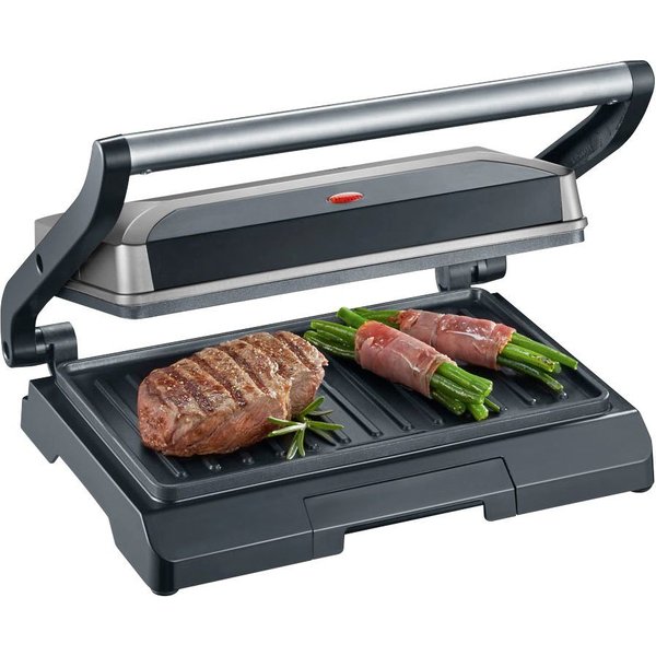Severin Kontaktgrill KG 2394, 800 W, antihaftbeschichtete Grillplatten,inkl. Fettauffangschale