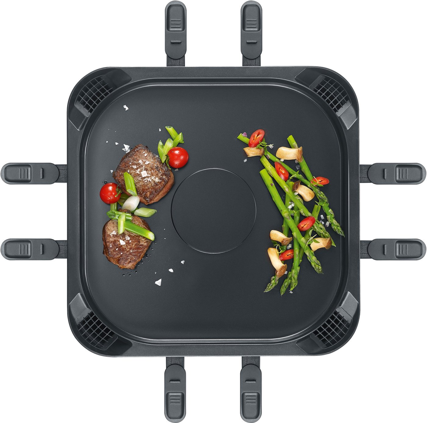 Severin Raclette RG 2379, 1900 W, mit integrierter Rauch- und Geruchsabsaugung – Bild 5 von 5